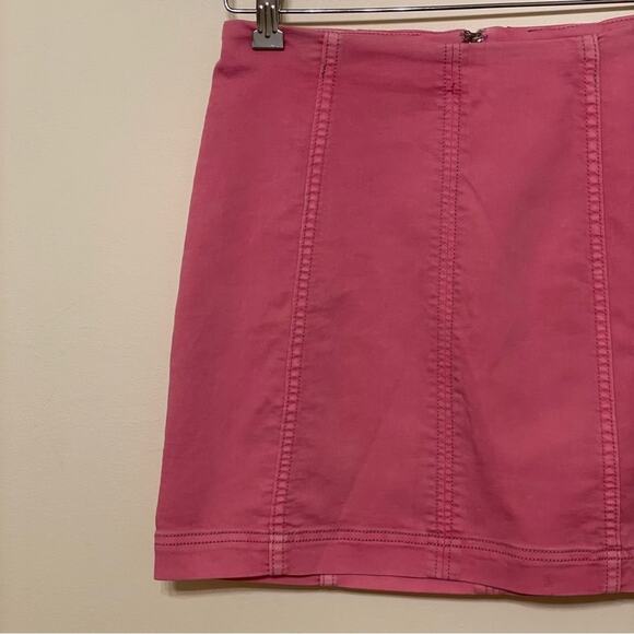 Free People 6 miniskirt barbiecore pink basic classic fitted Bratz pleated - Picture 2 of 8